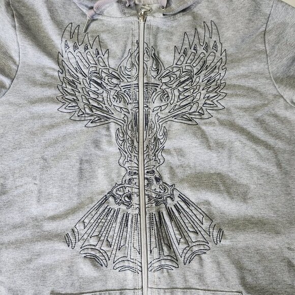 Nike Dry Phoenix Hooded Jacket Women's XXL (20-22) Grey Full Zip with Pockets - Picture 3 of 12